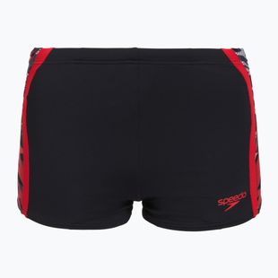 Мъжки боксерки за плуване Speedo Hyperboom Splice Aquashort anthracite/high risk red