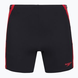 Мъжки шорти за плуване тип клин Speedo Hyper Boom Splice Mid anthracite/high risk red