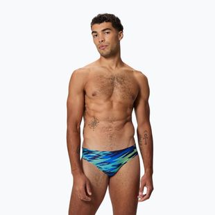 Мъжки бански тип слип Speedo Hyperboom Print Brief 2.5" peacoat/deep sapphire
