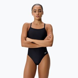 Дамски цял бански костюм Speedo Solid EnduraSoft Turnback team black