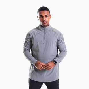 Суитшърт за тренировка Built For Athletes 1/4 Zip Pullover concrete