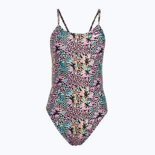 Дамски бански костюм от една част Nike Hydrastrong Multi Print pink bloom