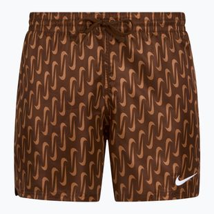 Мъжки шорти за плуване Nike Swoosh Link 5" Volley cacao wow