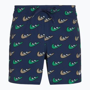 Мъжки бански шорти Nike Multi Print 5" Volley midnight navy