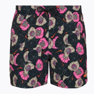 Мъжки шорти за плуване Nike Multi Poppy Print 5" Volley black