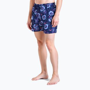 Мъжки шорти за плуване Nike Multi Poppy Print 5" Volley midnight navy