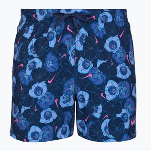 Мъжки шорти за плуване Nike Multi Poppy Print 5" Volley midnight navy