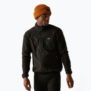 Мъжки поларен суитшърт REGATTA Frankie Full Zip black