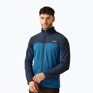 Мъжки потник REGATT Highton Full Zip Midlayer olympian blue/navy