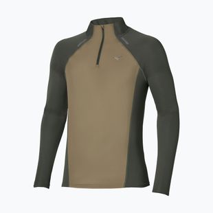 Мъжка блуза за бягане с дълъг ръкав Mizuno Active Dryaeroflow Hybrid Long Sleeve Top Forest Night