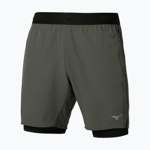 Мъжки шорти за бягане Mizuno Core 7.5 Inches 2In1 forest night