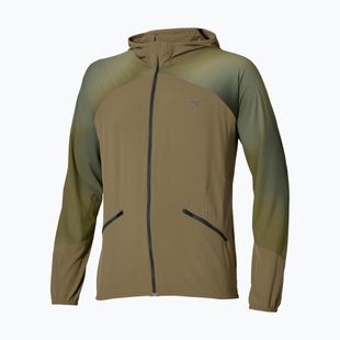 Мъжко яке за бягане Mizuno Active Alpha Hooded Jacket martini olive
