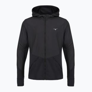 Мъжко яке за бягане Mizuno Active Warmalite Hybrid Full Zip Hooded Long Sleeve Top black