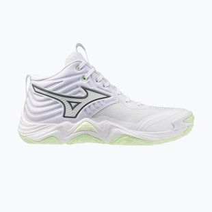 Дамски обувки за волейбол Mizuno Wave Momentum Elite Mid white/balsam green/ambrosia