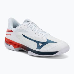 Мъжки обувки за тенис Mizuno Wave Exceed Court AC white/insignia blue/orange