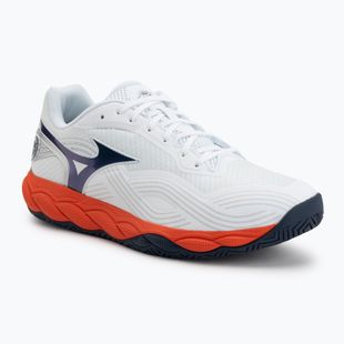 Мъжки обувки за тенис Mizuno Wave Enforce Court 2 AC white/insignia blue/orange