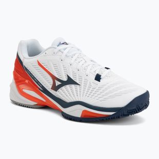 Мъжки обувки за тенис Mizuno Neo Ace CC white/insignia blue/orange