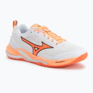 Обувки за хандбал Mizuno Wave Stealth Elite white/lava orange