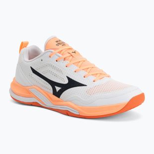 Обувки за хандбал Mizuno Wave Stealth Pro white/black/flamingo coral