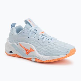 Дамски обувки за хандбал Mizuno Wave Stealth Neo 2.1 blue finch/lava orange/white
