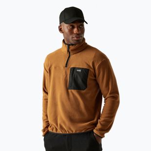 Мъжки поларен суитшърт REGATTA Frankie Half Zip brown