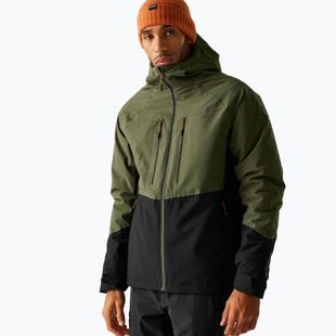 Мъжко непромокаемо яке REGATTA Highton Stretch Padded olive night/black