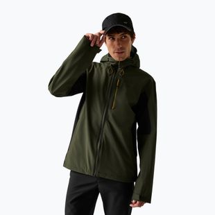 Мъжко яке за дъжд REGATTA Birchdale II dark khaki/black