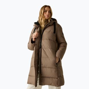 Дамско ватирано палто REGATTA Eryn mocha/black