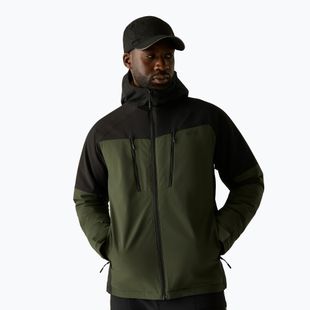 Мъжко яке за дъжд REGATTA Highton Stretch Padded dark khaki/black