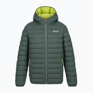Детско ватирано яке REGATTA Lofthouse dark forest green/wild lime