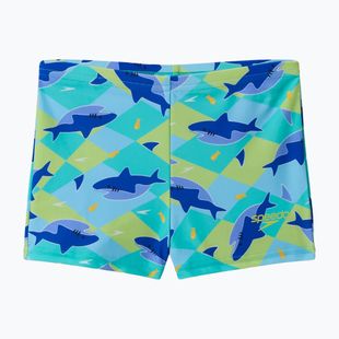 Момчешки бански боксерки Speedo Print Aquashort deep sapphire
