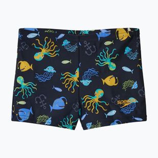 Мъжки боксерки за плуване Speedo Print Aquashort anthracite