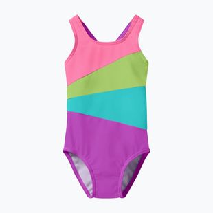 Детски цял бански костюм Speedo Radiating Splice neon jelly