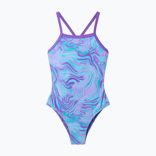 Детски цял бански костюм Speedo Print Thinstrap pace purple
