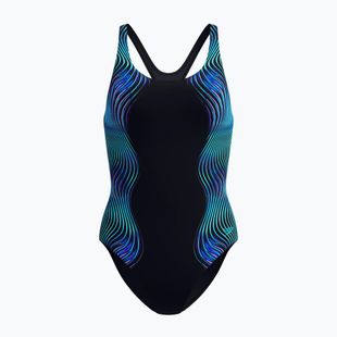 Дамски цял костюм за плуване Speedo Print Medalist anthracite