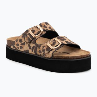 Дамски чехли O'Neill Sandy Platform Low leopard