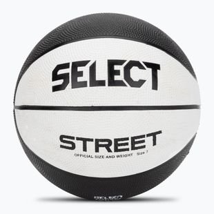 Детска баскетболна топка SELECT Basketball Street v23 white/black размер 7