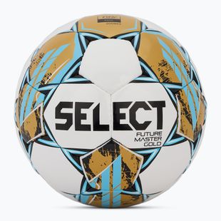 Футболна топка SELECT Futsal Future Master Gold Fifa v25 white/gold размер 4