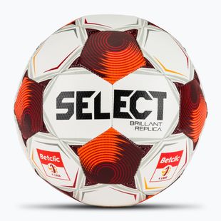 Футболна топка SELECT Brillant Replica Betclic v25 white/red размер 5