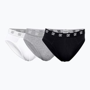 Мъжки CR7 Basic Brief 3 чифта black/grey/white