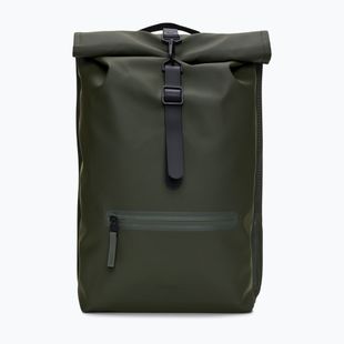 Градска раница Rains Rucksack Rolltop 13 + 4 l green