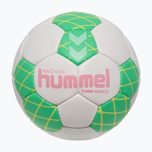 Топка за хандбал Hummel Classic Advanced HB off white/green/yellow size 2