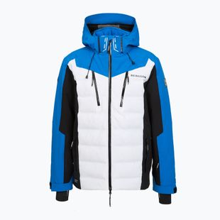 Мъжко скиорско яке BERGSON Velox Stx ibiza blue/white