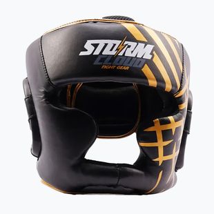 Боксьорска каска StormCloud Lynx black/gold