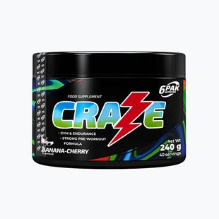 Предтренировъчен продукт 6PAK Craze 240g банан-череша PAK/247