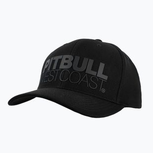 Pitbull Snapback Seascape черна/червена бейзболна шапка с печат