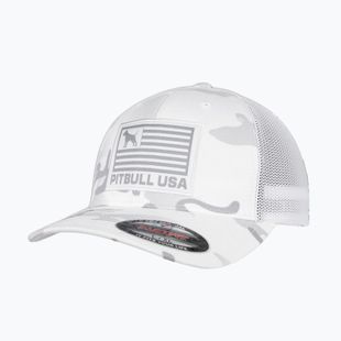 Мъжка шапка с козирка Pitbull Mesh Full Cap Pitbull Usa Multicam white/camouflage