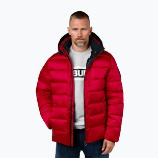 Мъжко зимно яке Pitbull Barles Ribstop Padded Hooded red