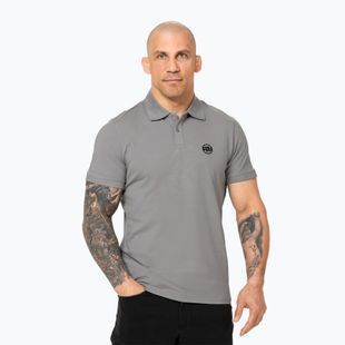 Мъжка поло тениска Pitbull Small Logo grey