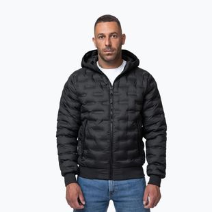 Мъжко зимно яке Pitbull Fisk Quilted Hooded black